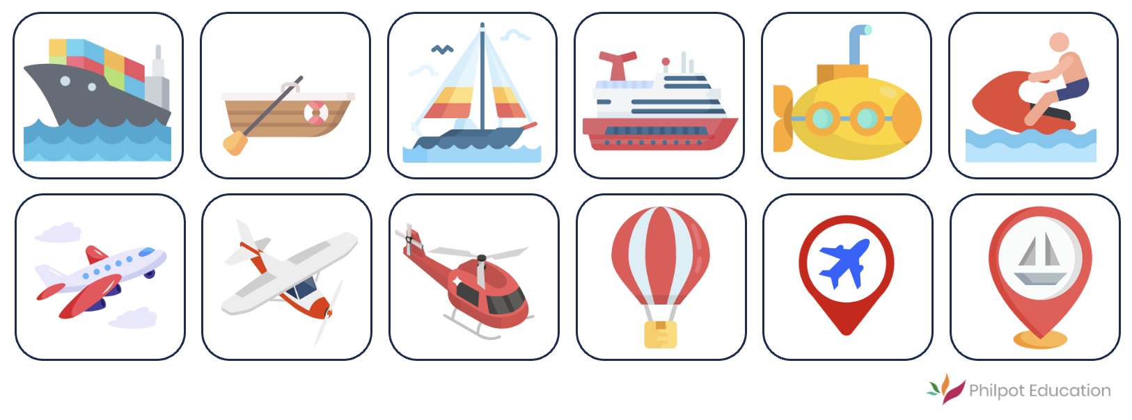 Transportes por agua y aire