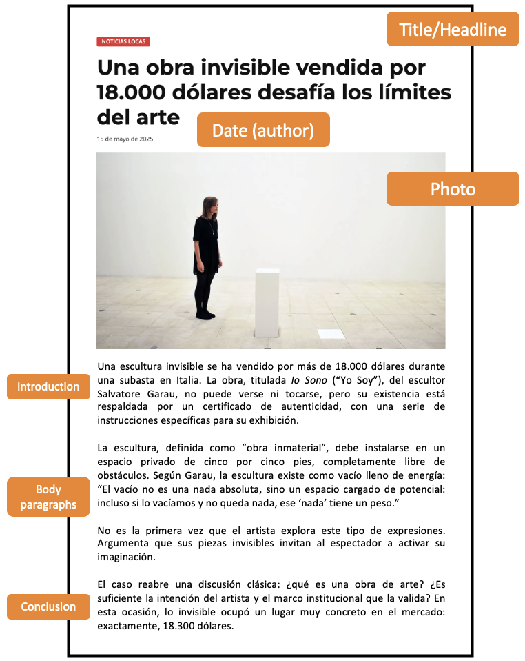 Article Model for Spanish Ab Initio